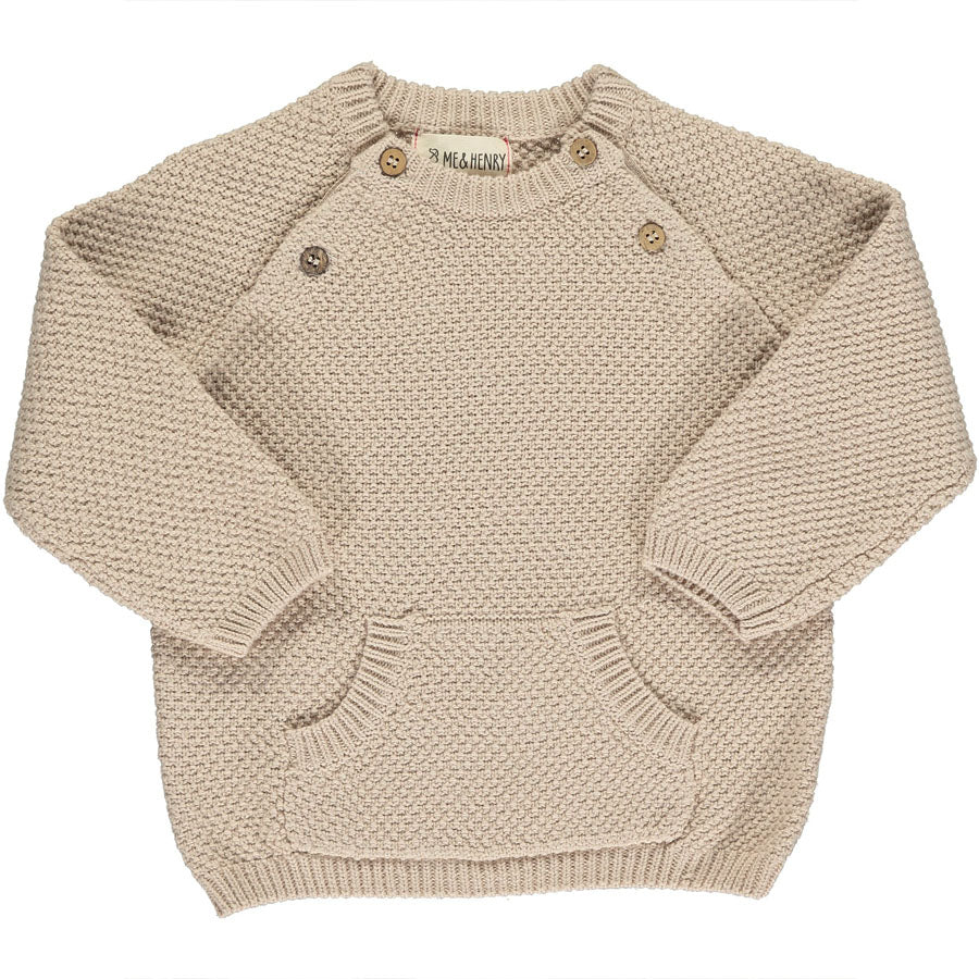 Cream Morrison Baby Sweater-CARDIGANS & SWEATERS-Me + Henry-Joannas Cuties