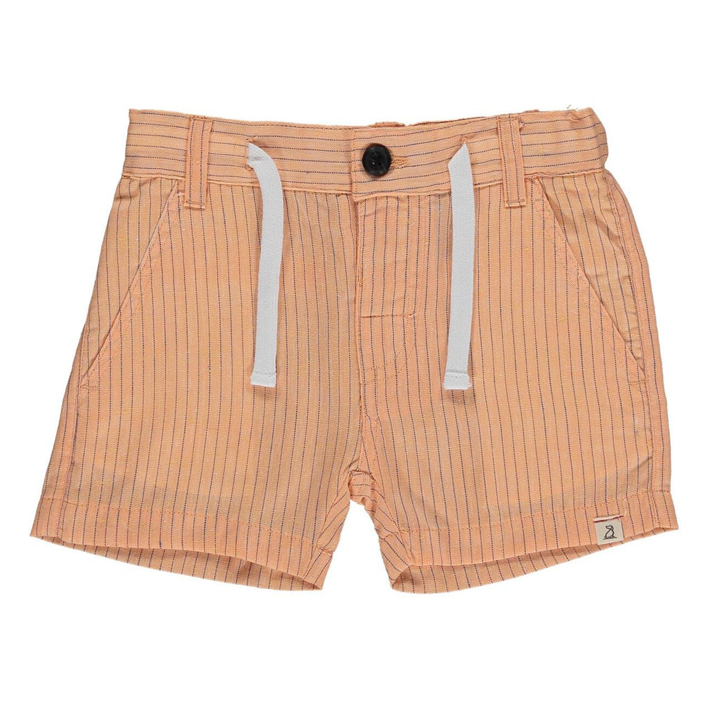 Crew Apricot/Navy Striped Shorts