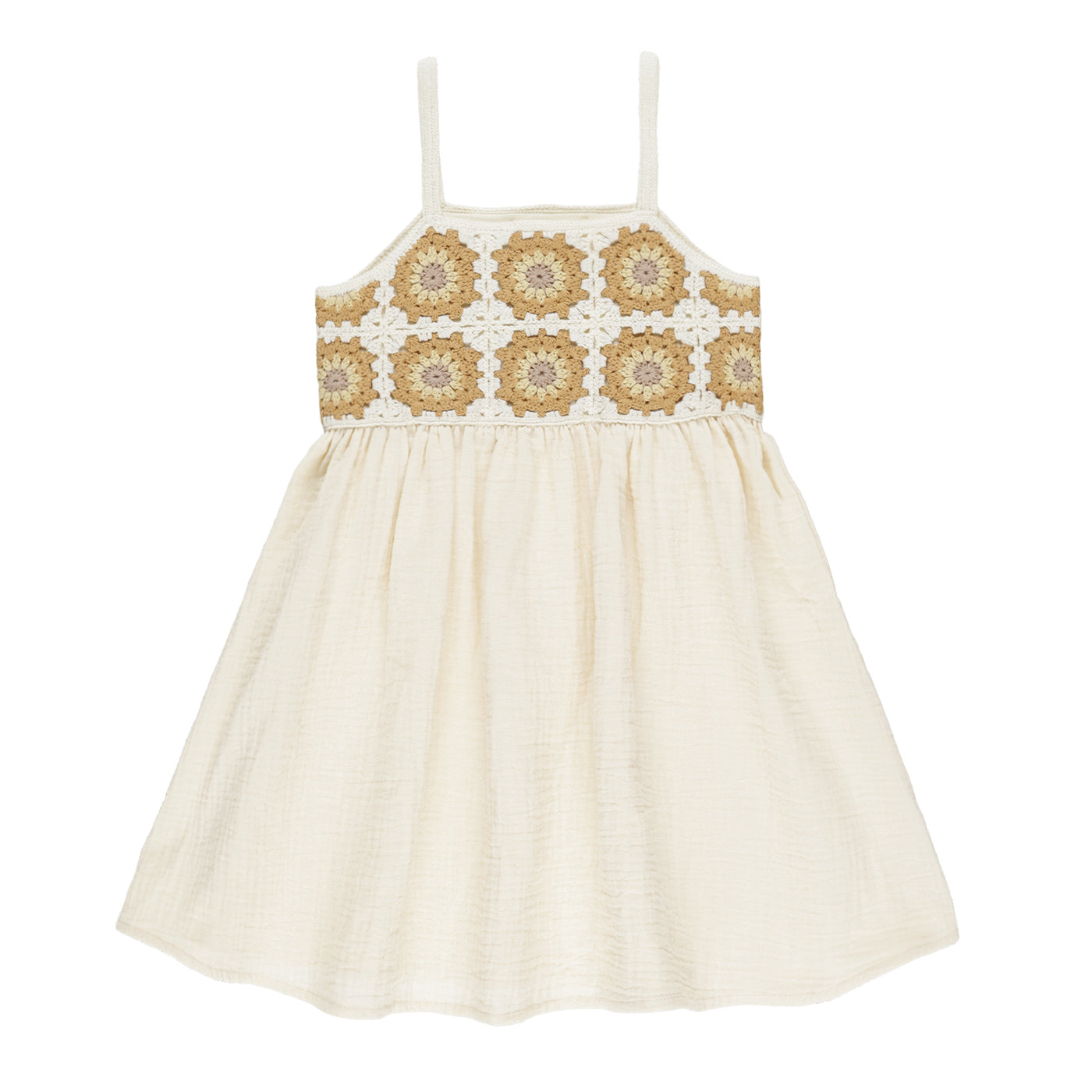 Rylee & Cru Crochet Sun Dress - Marigold Daisy 8-9Y Rylee & Cru Crochet Sun Dress - Marigold Daisy 8-9Y