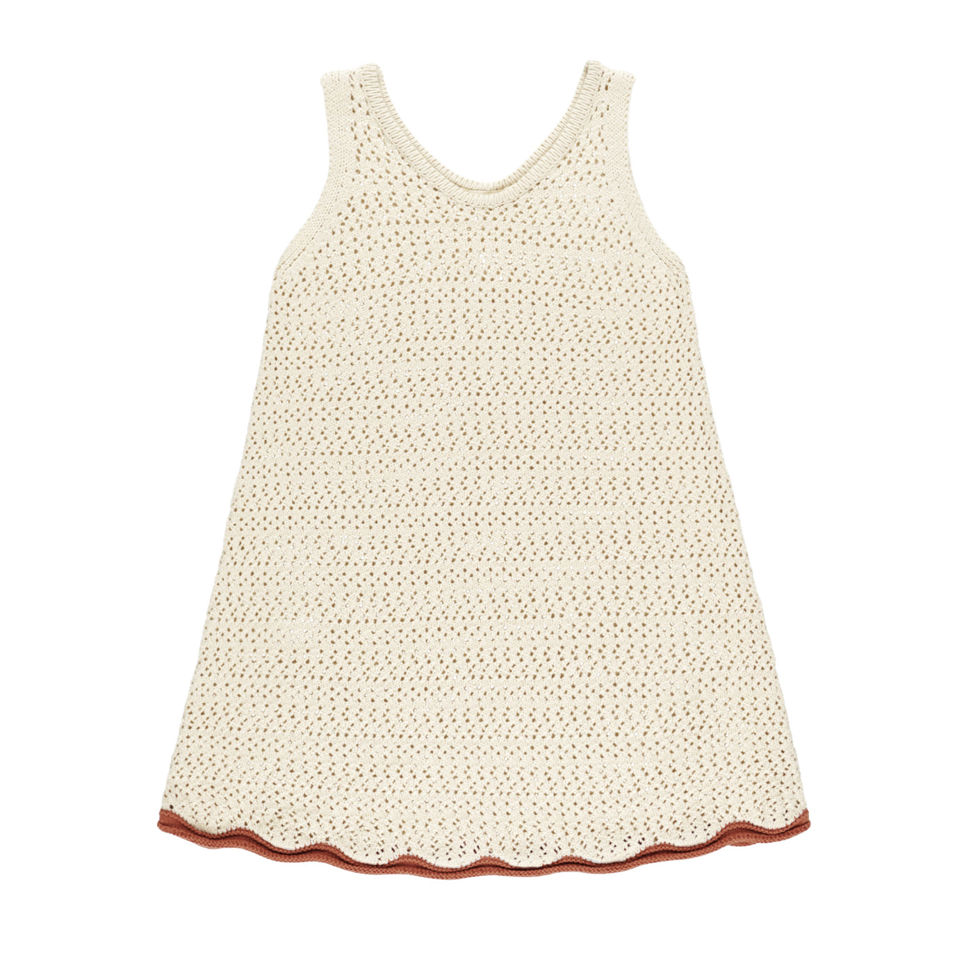 Crochet Tank Mini Dress | Natural | Rylee & Cru 2-3Y Crochet Tank Mini Dress | Natural | Rylee & Cru 2-3Y