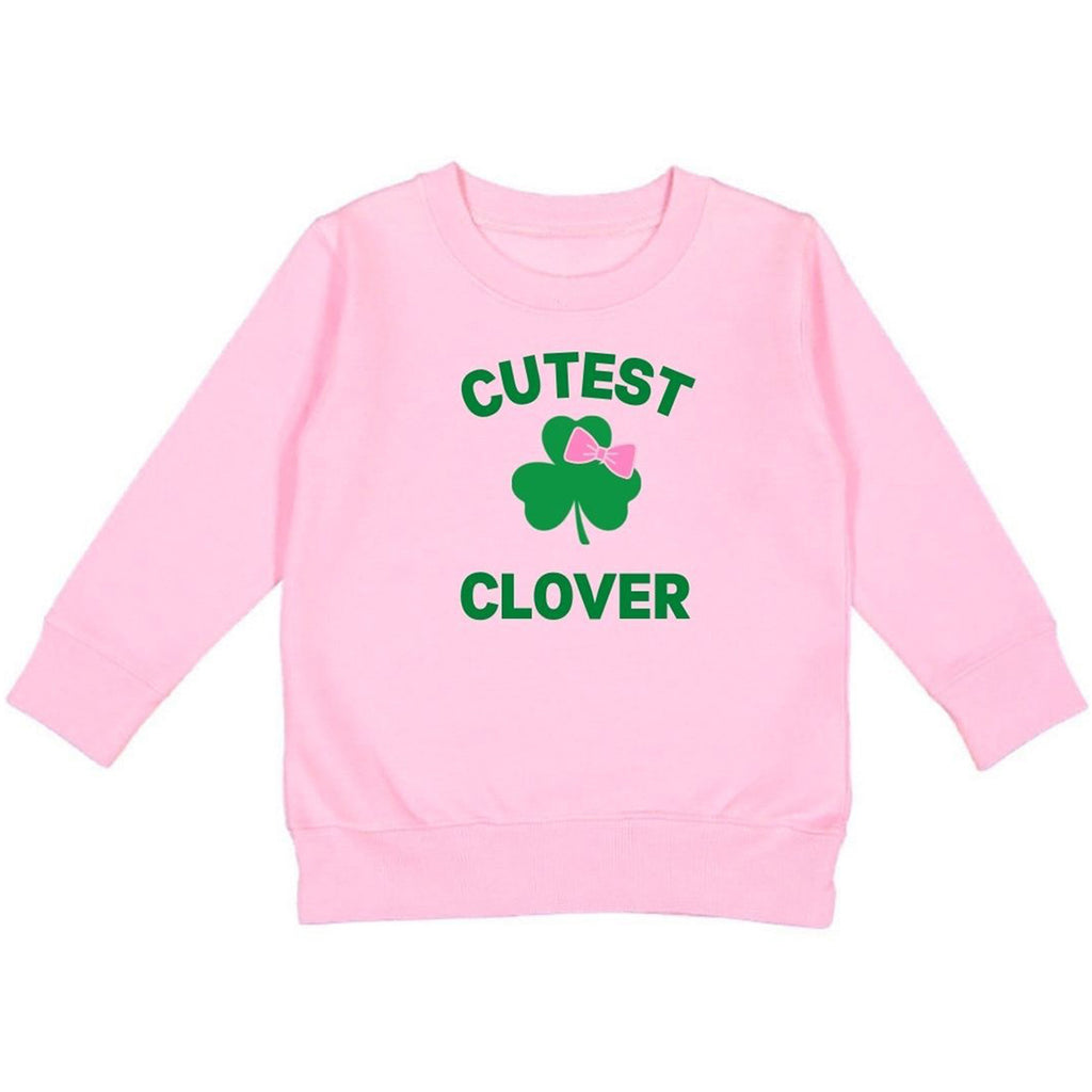 Cutest Clover St. Patrick's Day Sweatshirt-SWEATSHIRTS & HOODIES-Sweet Wink-Joannas Cuties