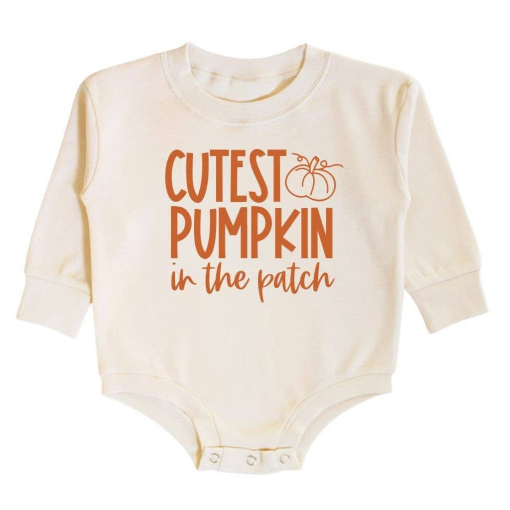 Cutest Pumpkin In The Patch Long Sleeve Romper - Fall Baby