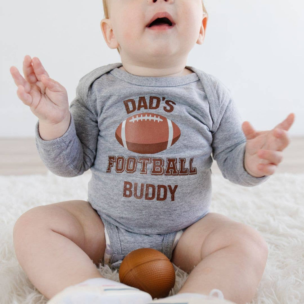 Dad's Football Buddy Long Sleeve Bodysuit