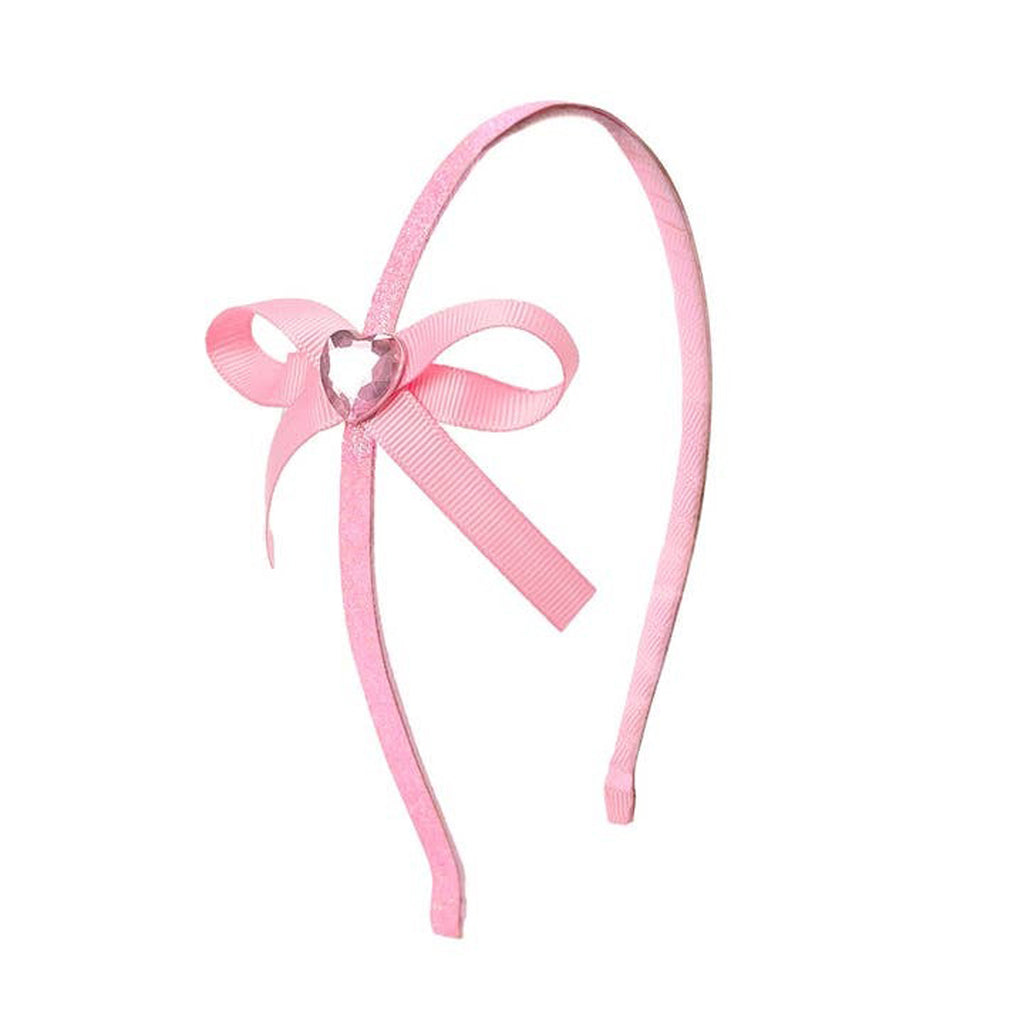 Dainty Heart Bow Valentine's Day Headband - Kids