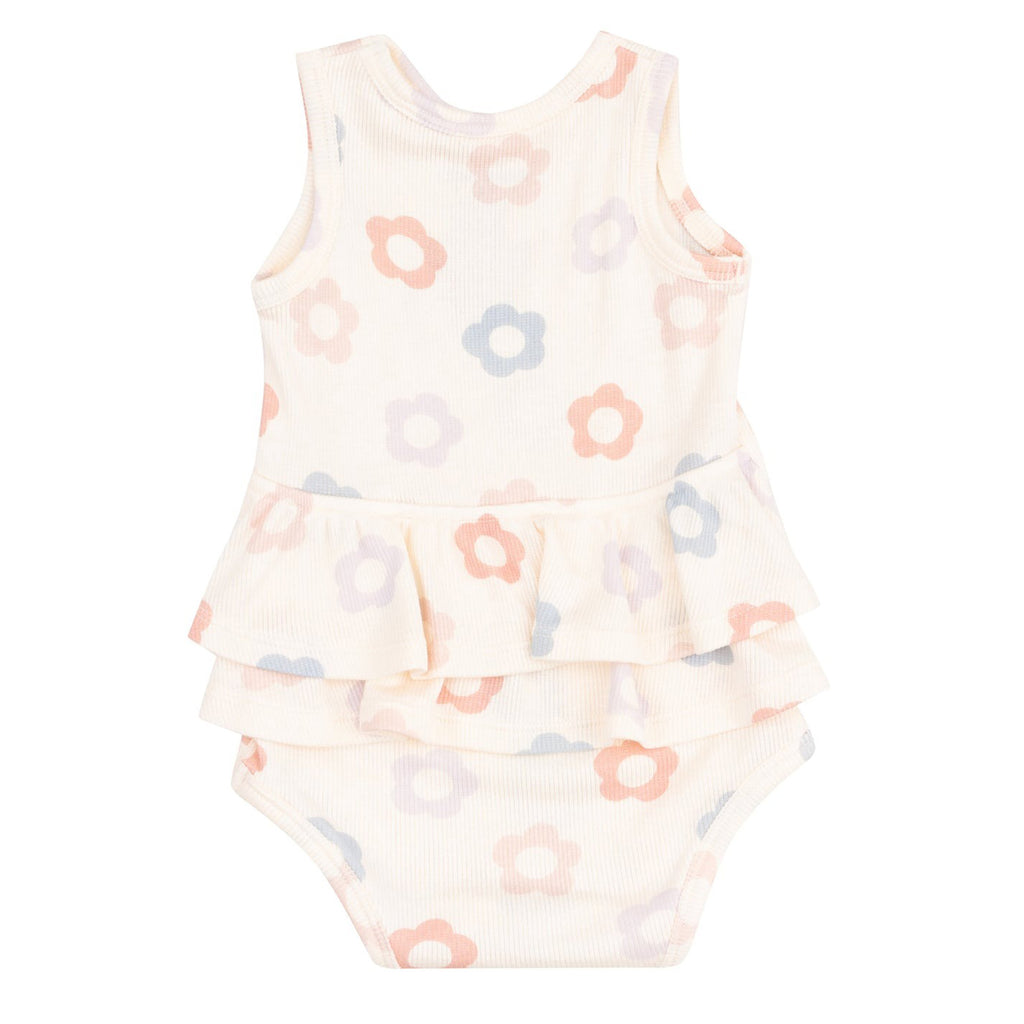 Daisy Pop Ruffle Tank Bubble