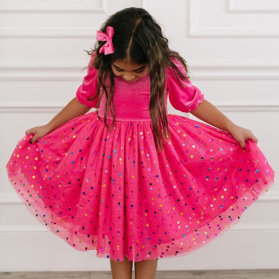 Diana Dress in Confetti Pop-DRESSES & SKIRTS-Ollie Jay-Joannas Cuties