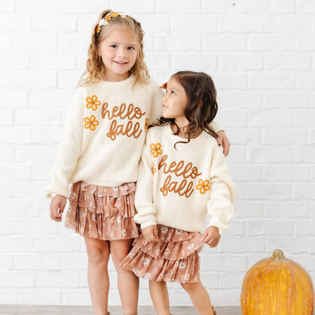 Ditsy Fall Floral Printed Tiered Tutu