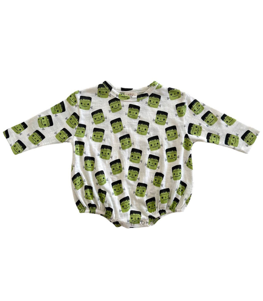 Halloween Monster - Organic Long Sleeve T-Shirt Bubble