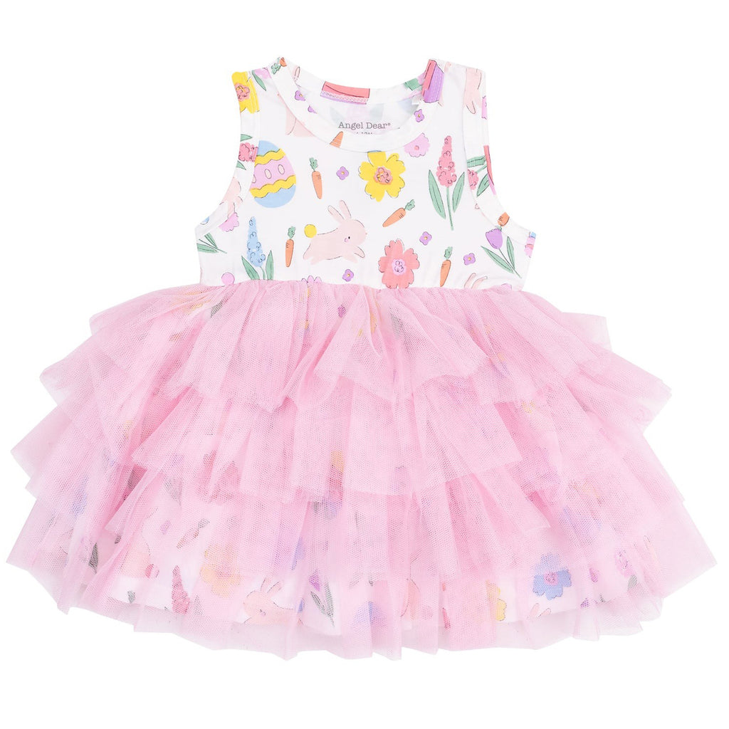 Easter Bunnies Pink - Twirly Tank Tutu Dress