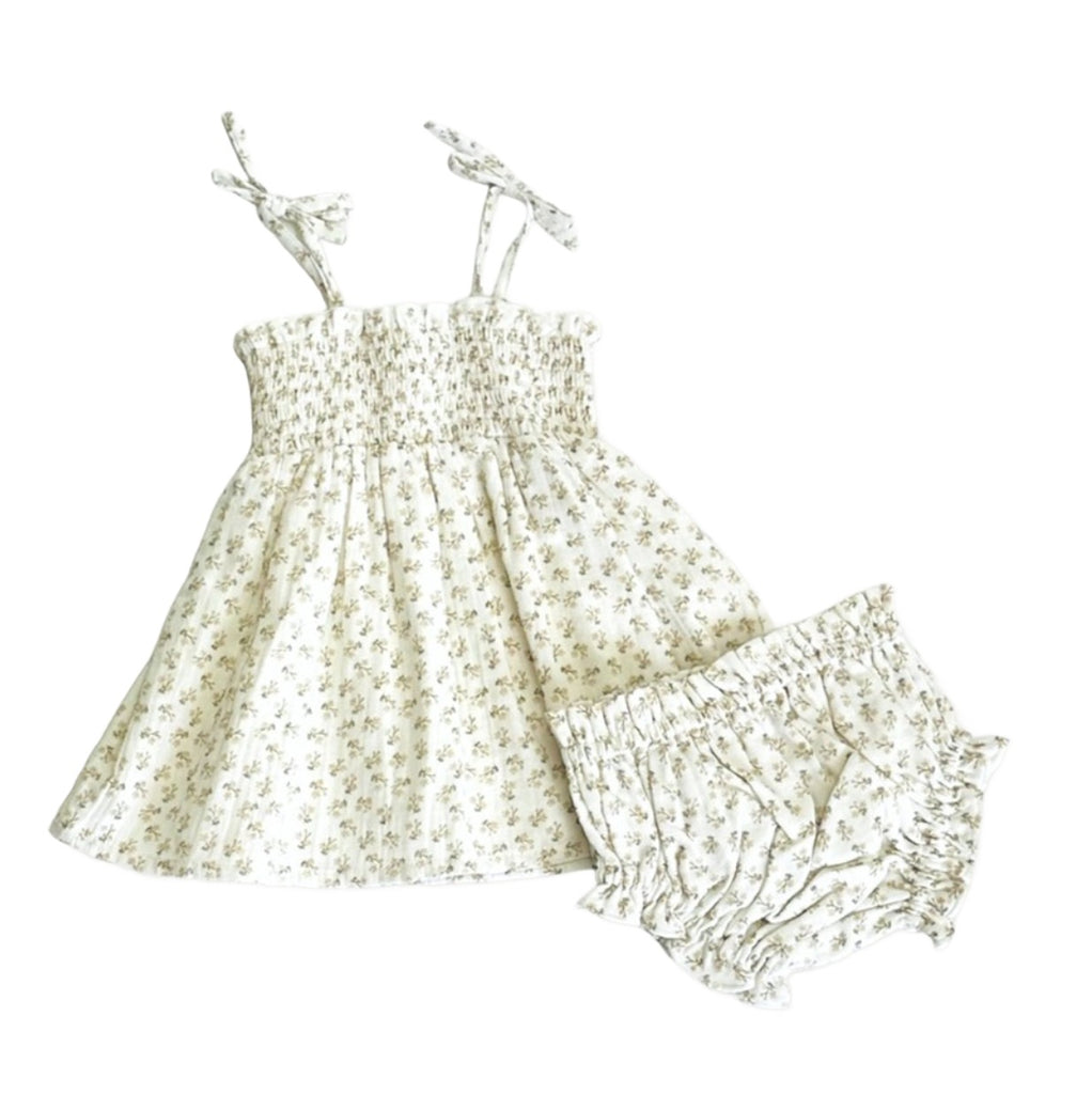 Elena Floral Smocked Baby Dress