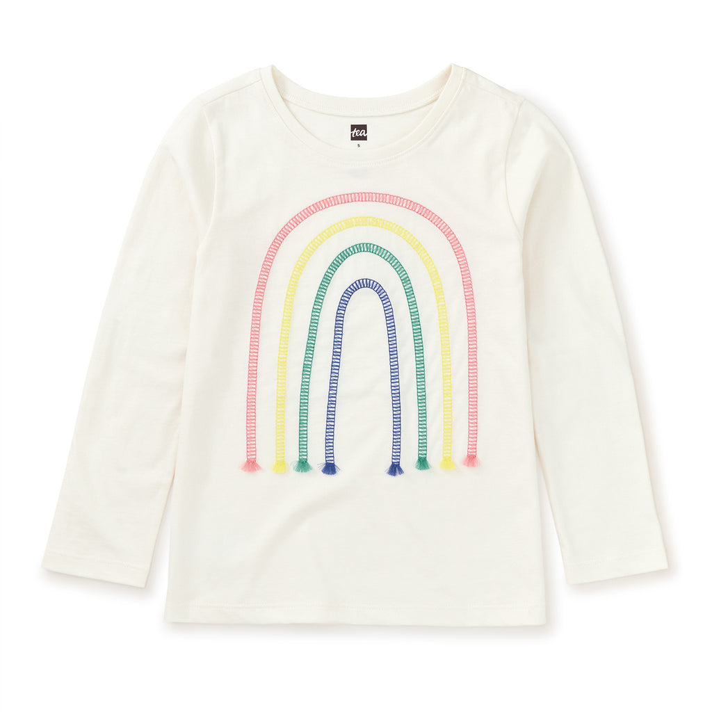 Embroidered Rainbow Tee