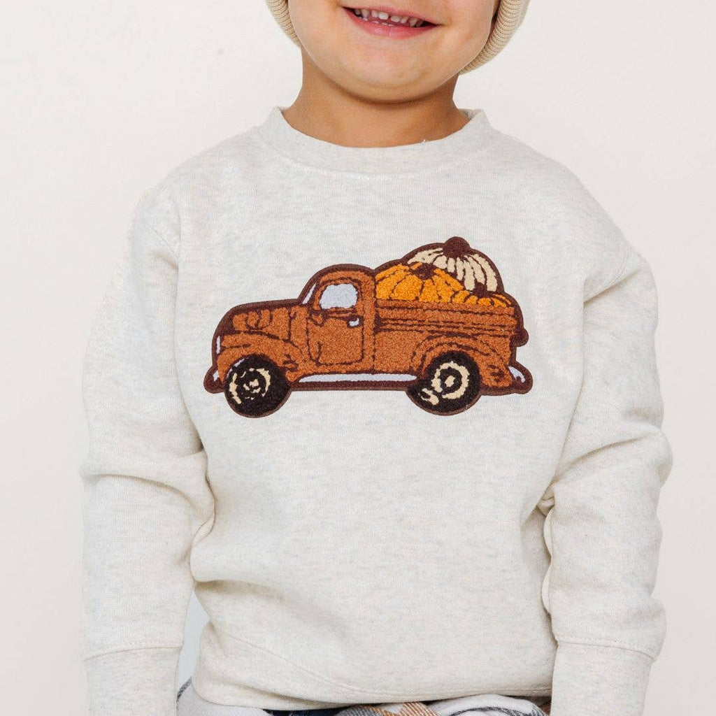 Fall Truck Patch Sweatshirt