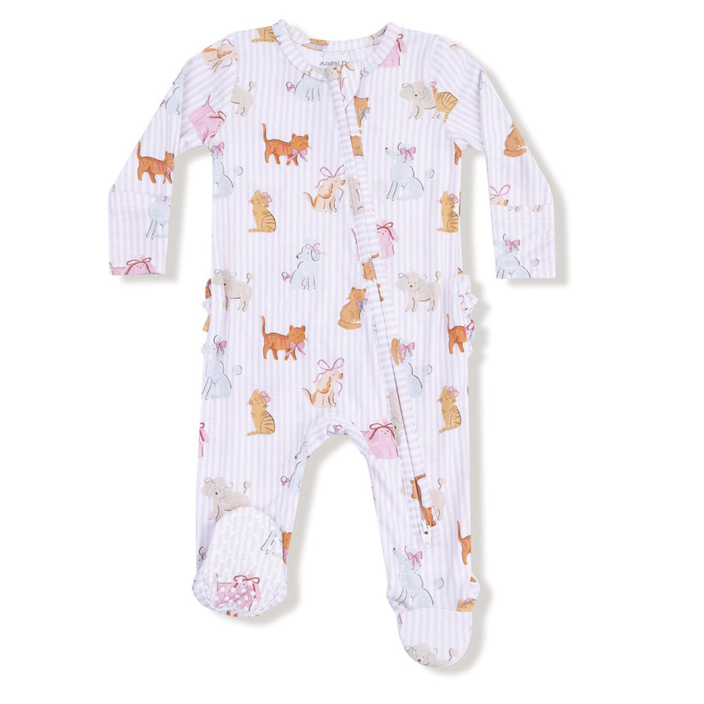 Fancy Pets - 2 Way Zipper Ruffle Back Footie