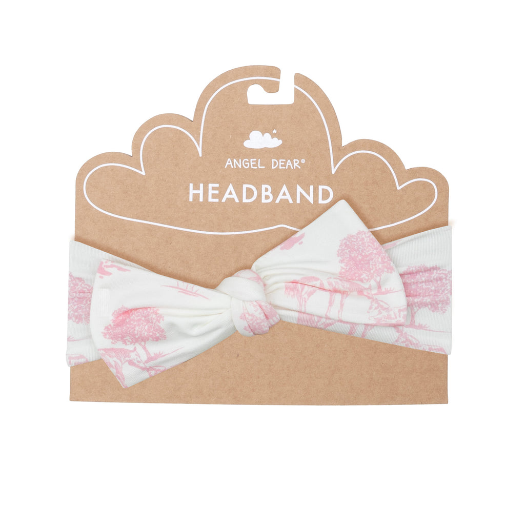 Farm Toile Pink - Headband