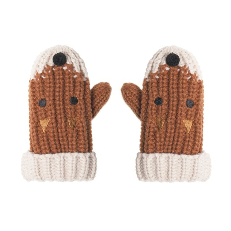 Felix Fox Knitted Mittens