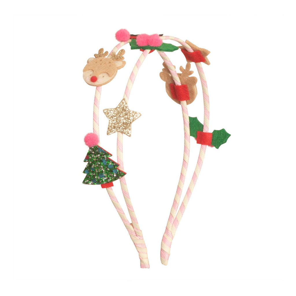 Festive Christmas Double Headband-HEADBANDS-Rockahula Kids-Joannas Cuties