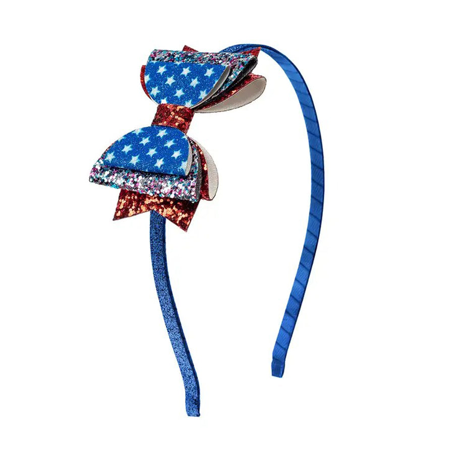 Flag Bow Headband - 4th of July - Kids Headband-HEADBANDS-Sweet Wink-Joannas Cuties