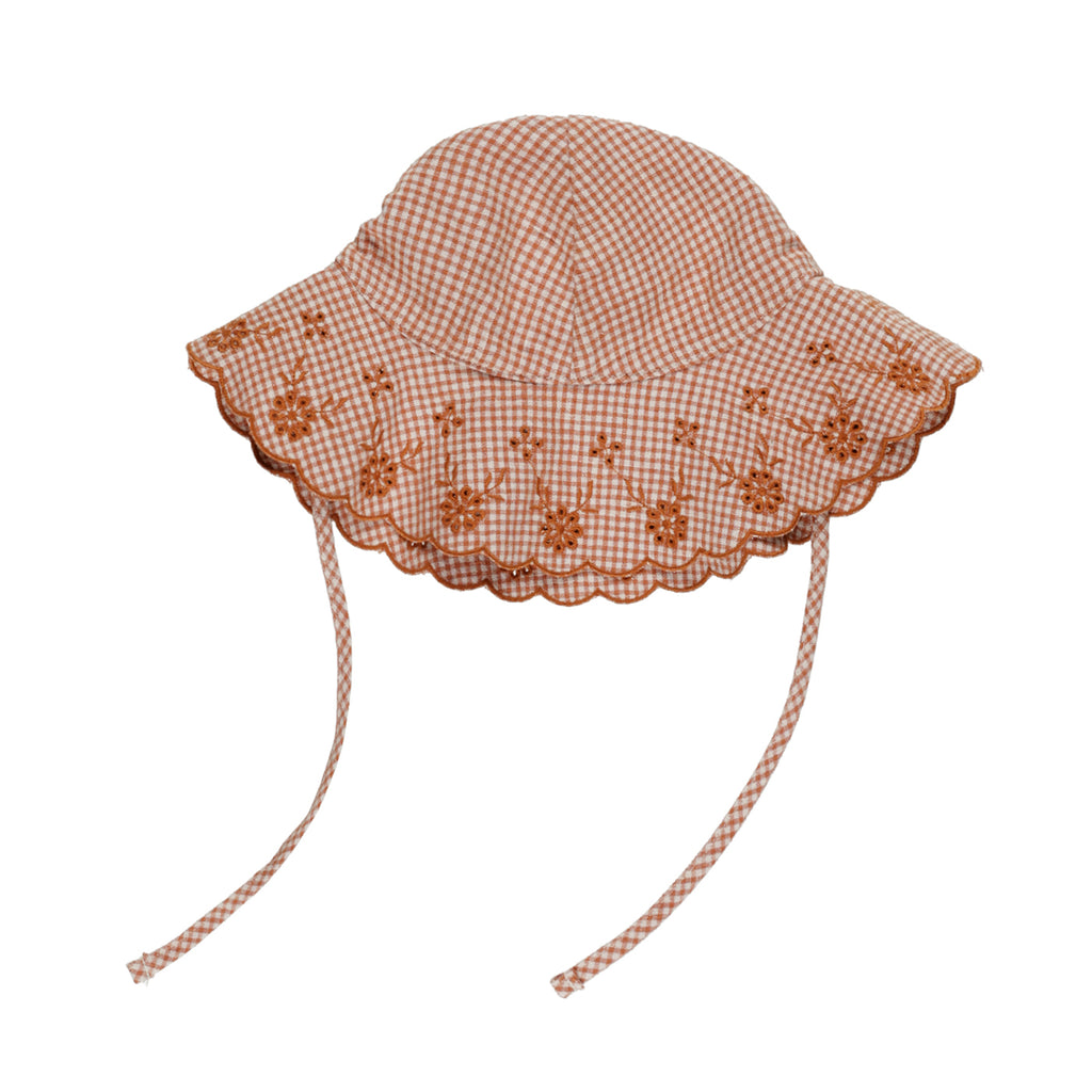 Floppy Sun Hat - Poppy Gingham