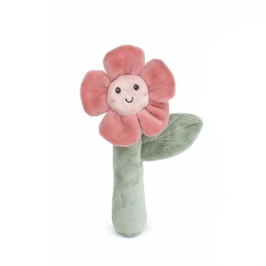Flower Rattle - Coral