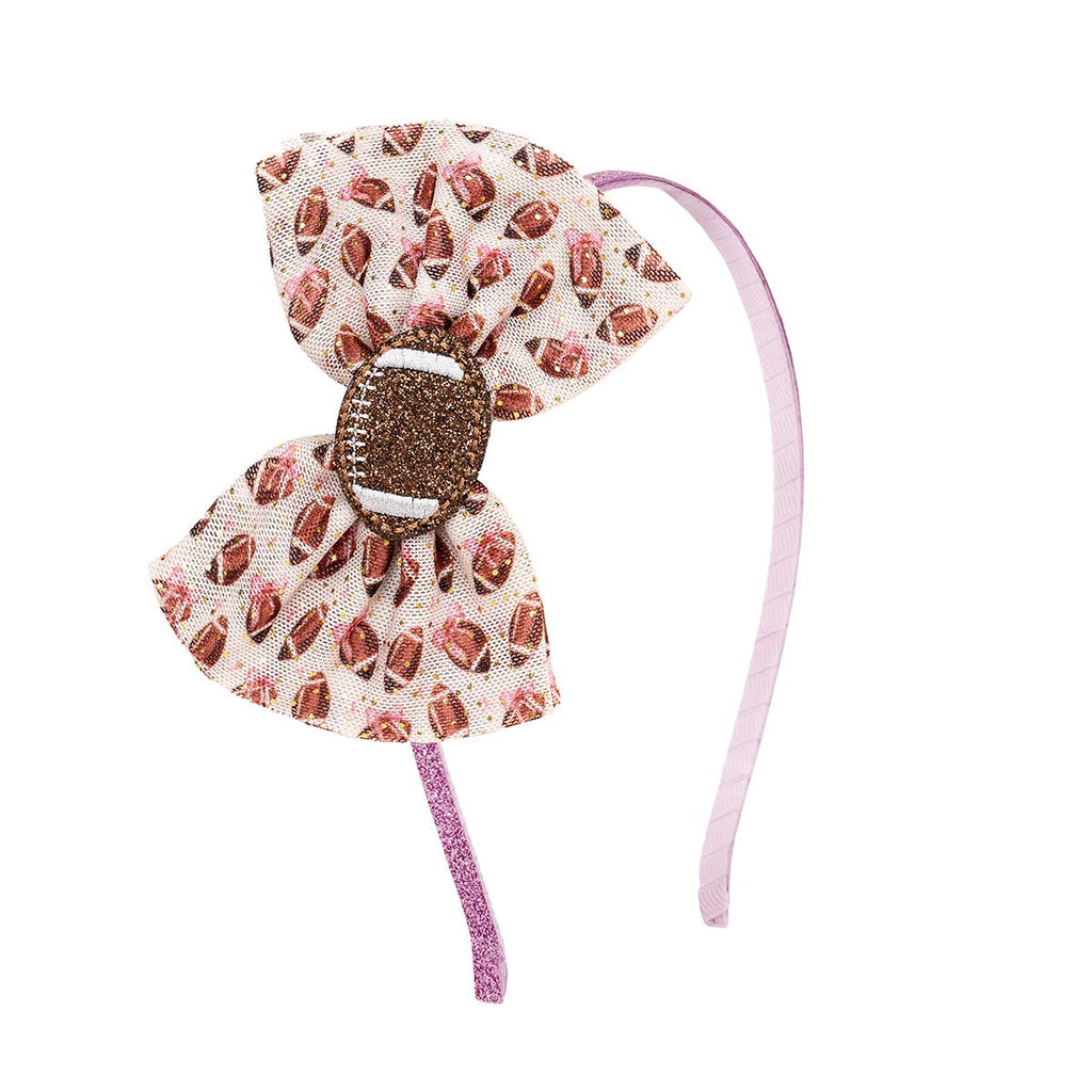 Football Cutie Tulle Bow Headband