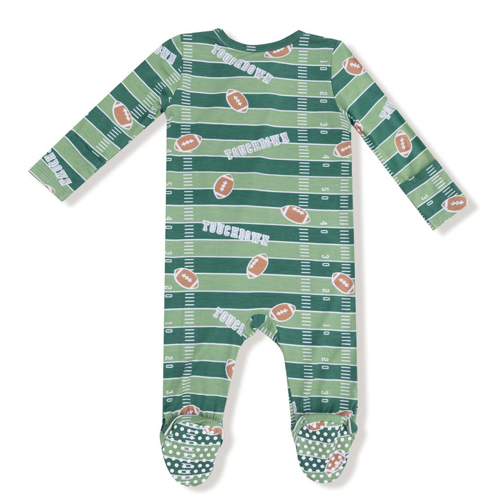 Football Field - Glow in the Dark  2 Way Zipper Footie