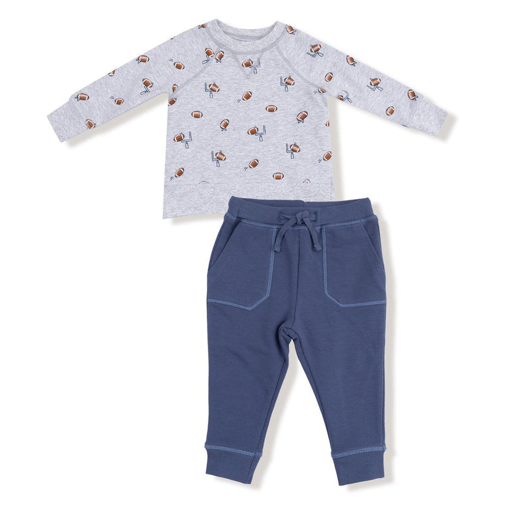 Raglan Sweatshirt and Jogger Set - Football Field Goal
