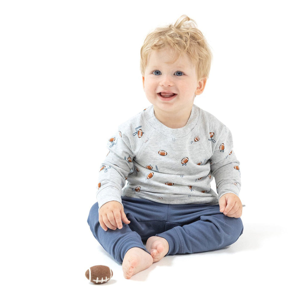 Raglan Sweatshirt and Jogger Set - Football Field Goal