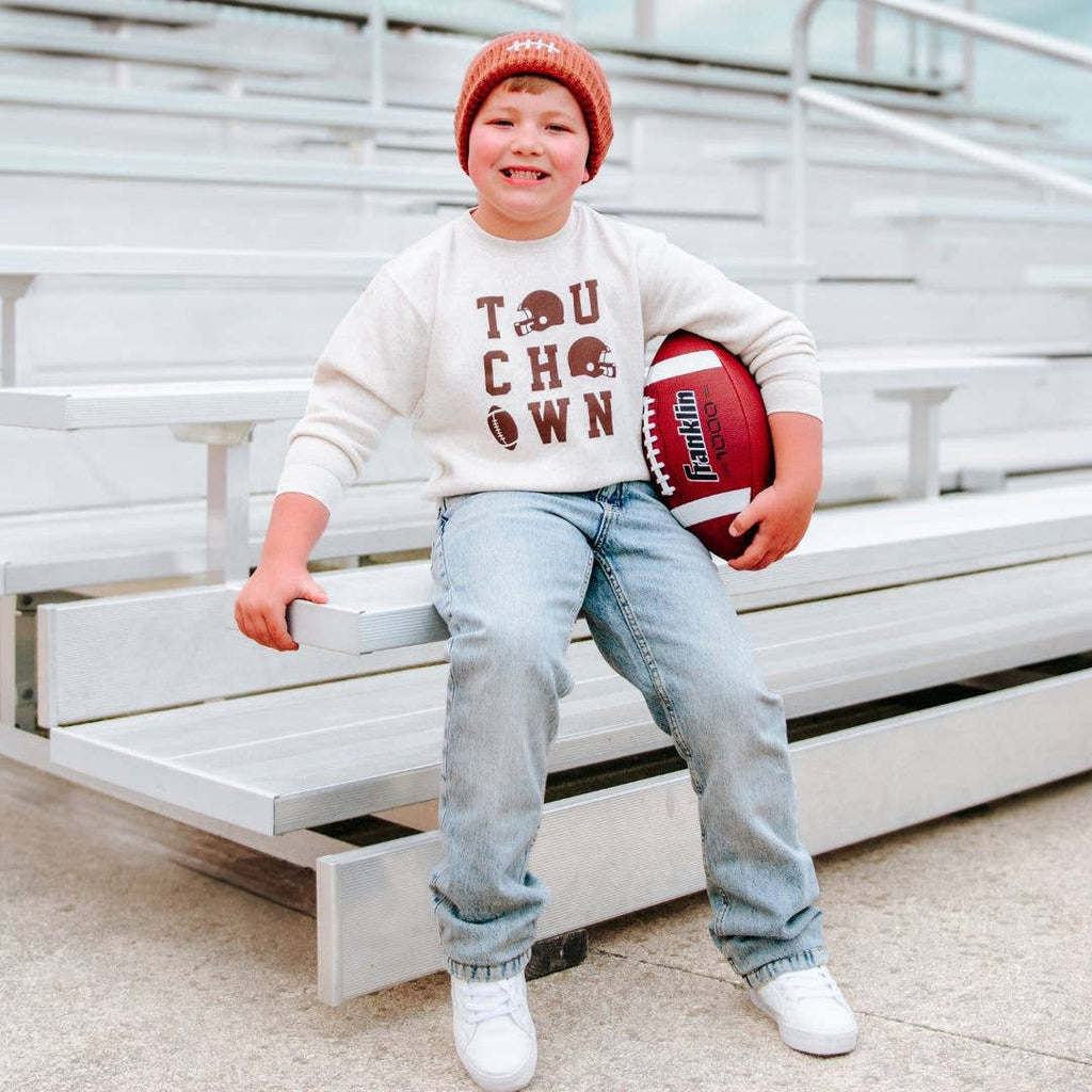 Football Lace Patch Beanie
