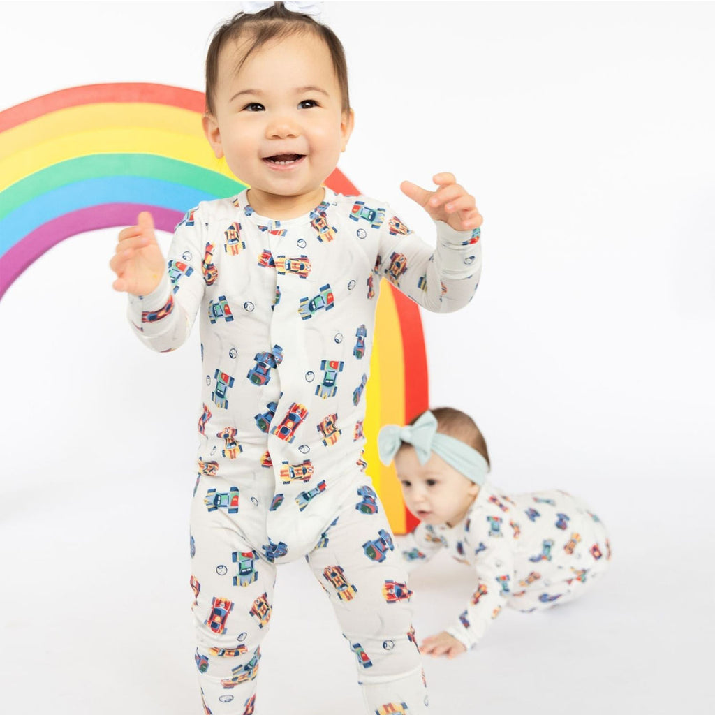 Formula Fun Modal Magnetic Convertible Grow With Me Coverall-OVERALLS & ROMPERS-Magnetic Me-Joannas Cuties