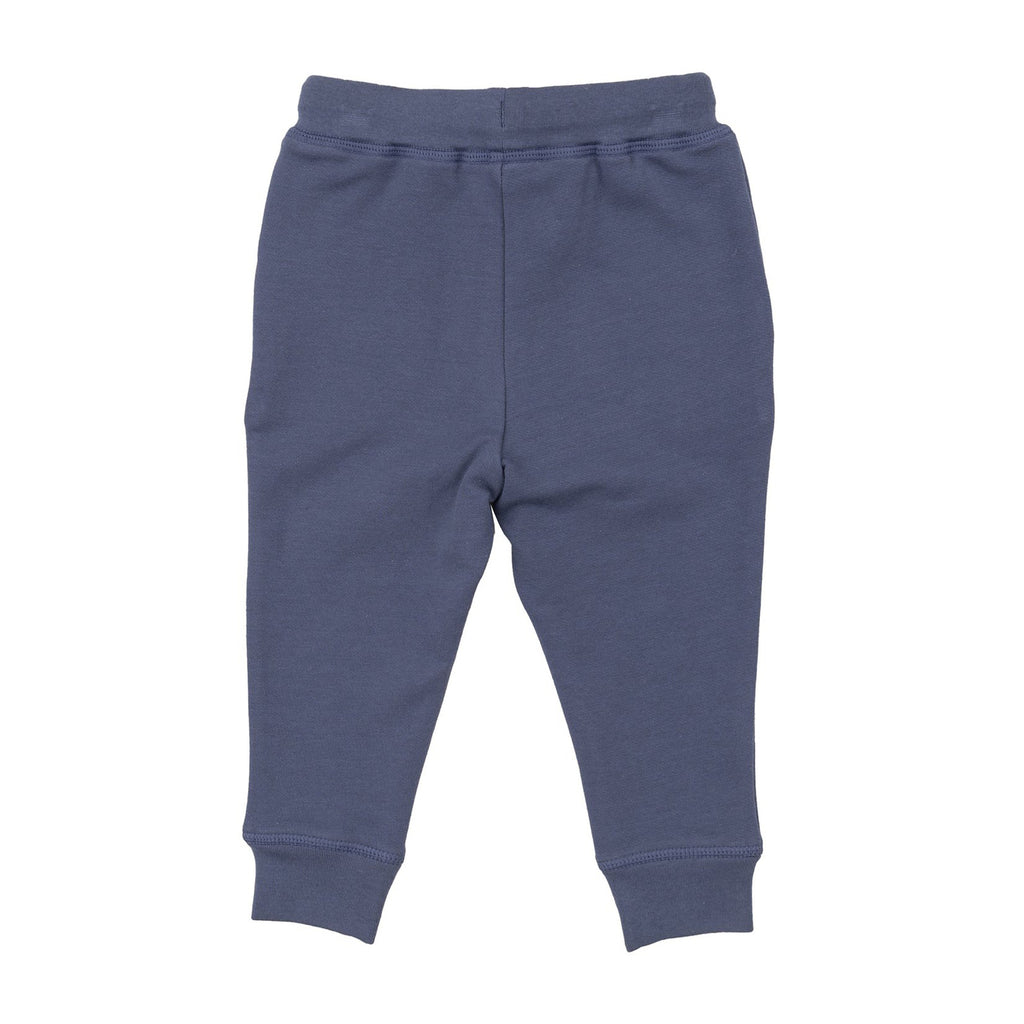 French Terry Jogger - Footbals Inky Blue