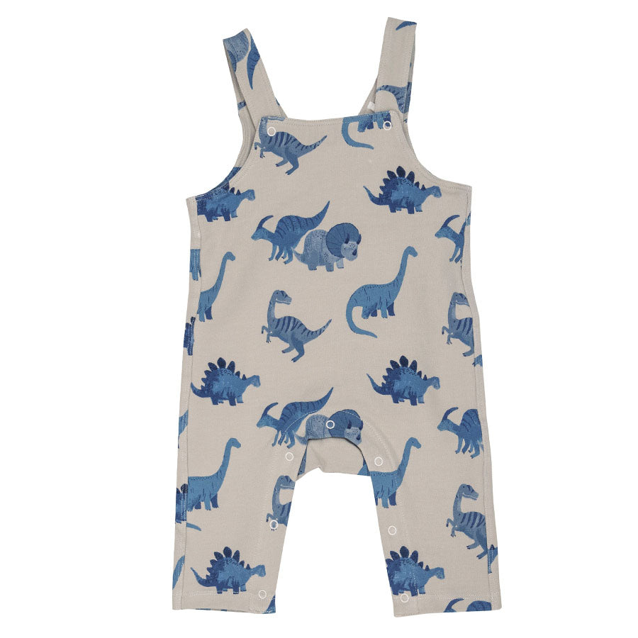 French Terry Overalls - Dino French Terry-OVERALLS & ROMPERS-Angel Dear-Joannas Cuties