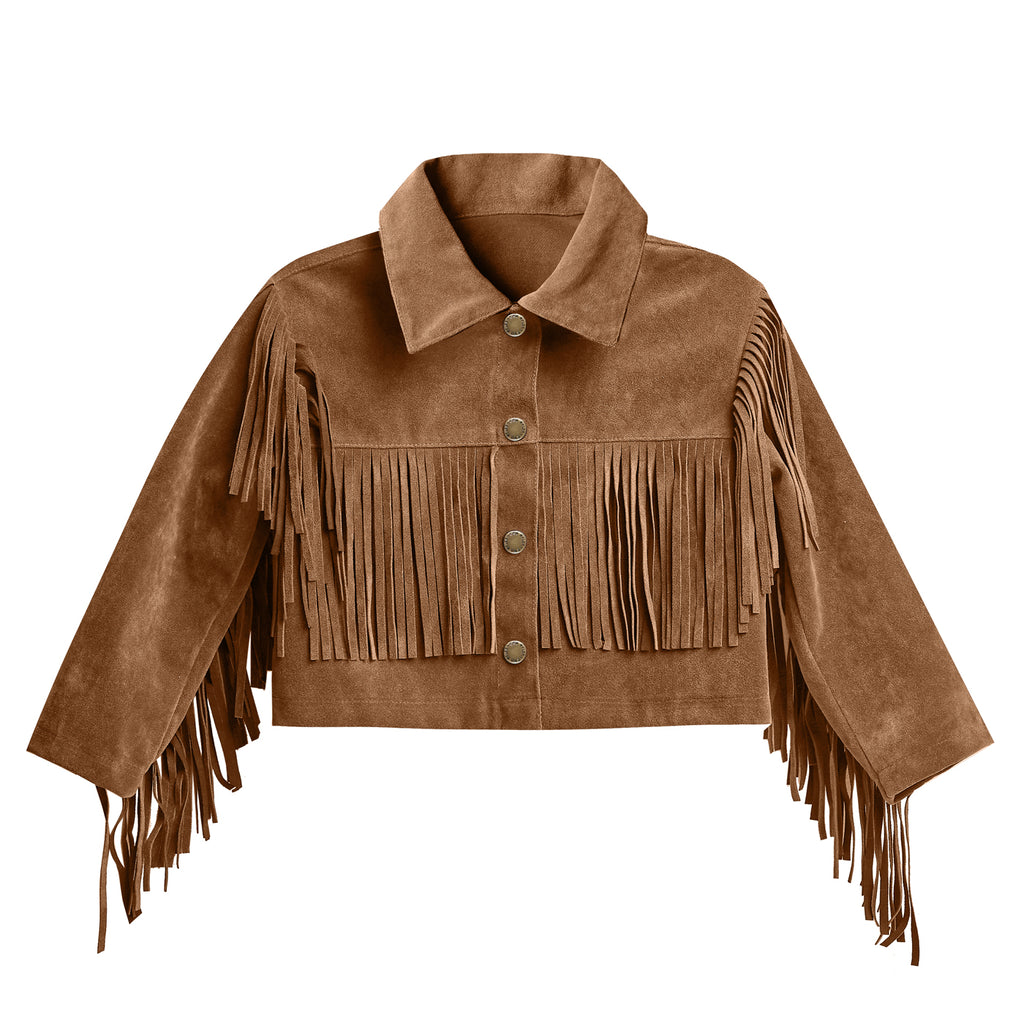 Fringe Jacket - Saddle