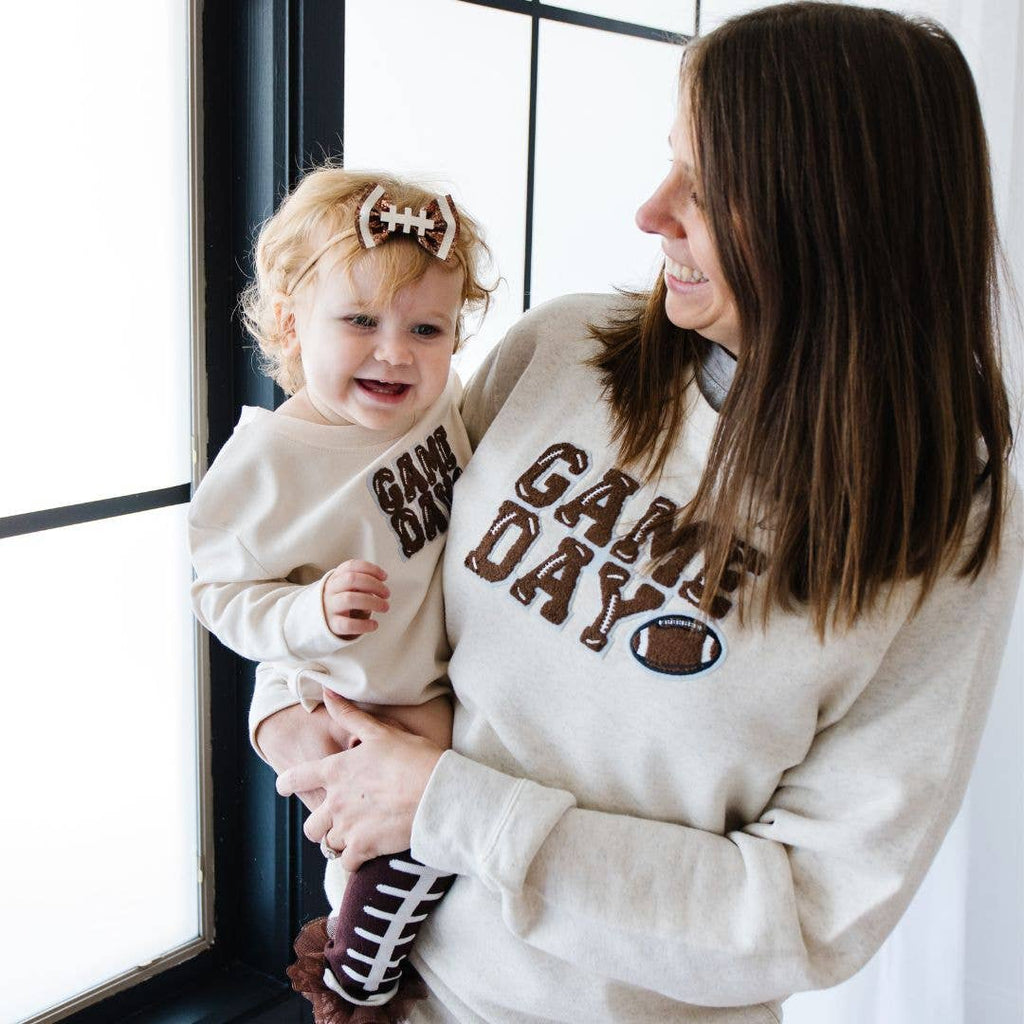 Game Day Patch Long Sleeve Romper