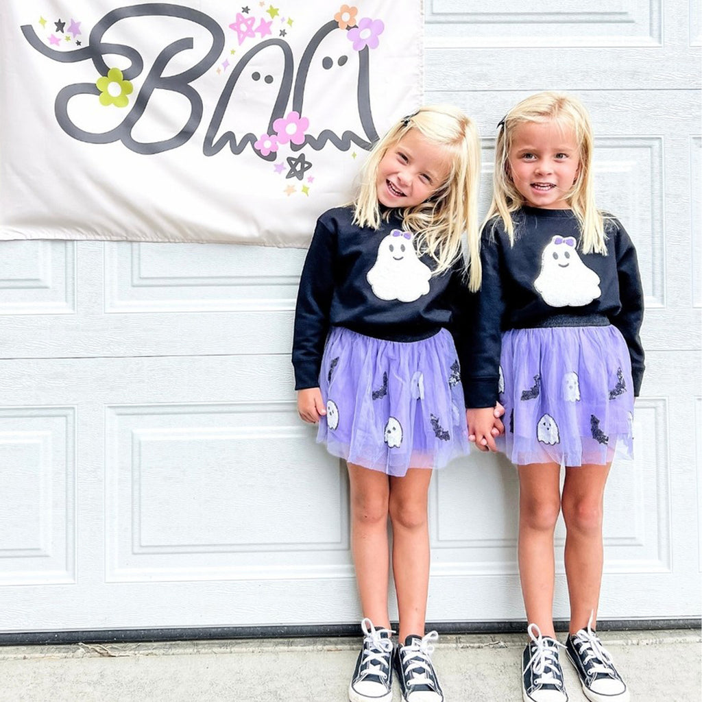 Ghost and Bat Sequin Halloween Tutu