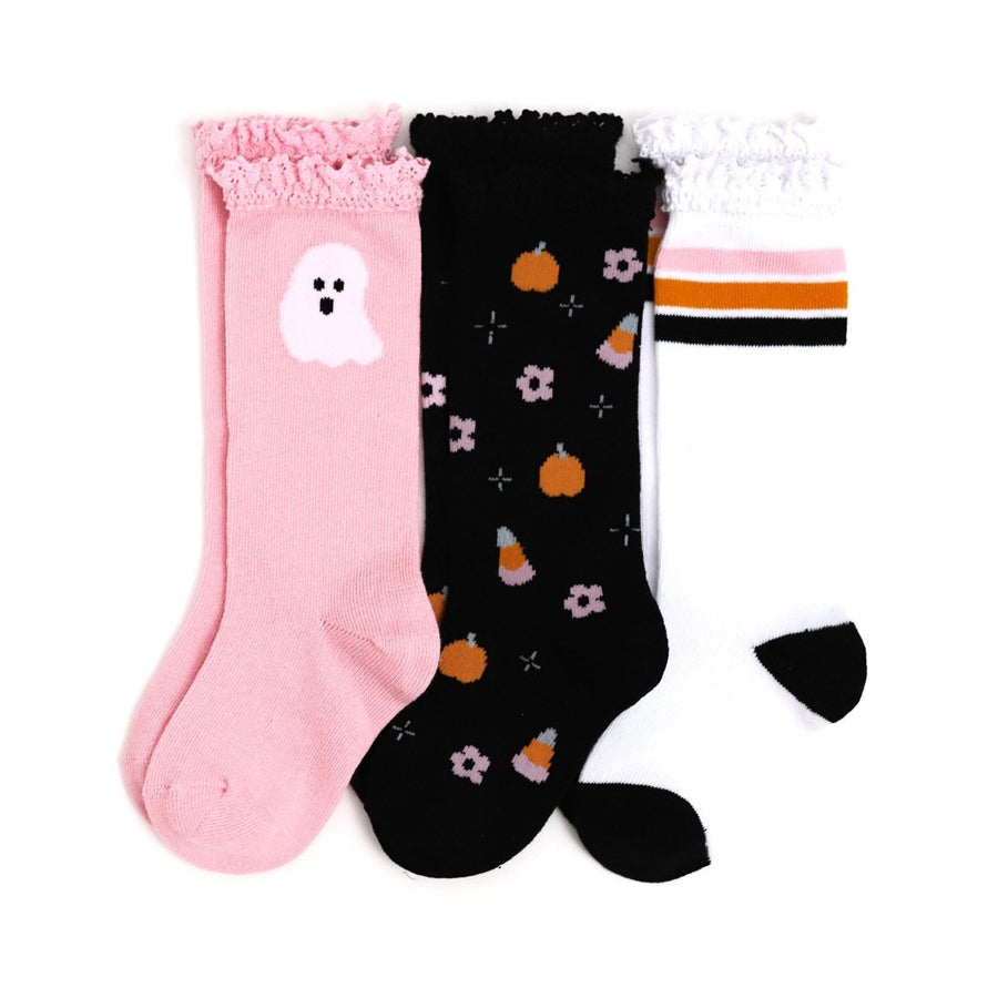 Ghouly Girl Knee High Sock 3-Pack-SOCKS, TIGHTS & LEG WARMERS-Little Stocking Co.-Joannas Cuties
