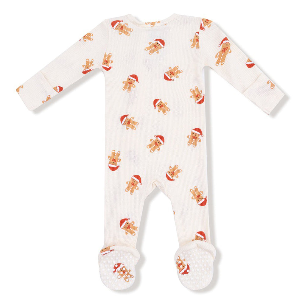 Gingerbread - 2 Way Zipper Footie
