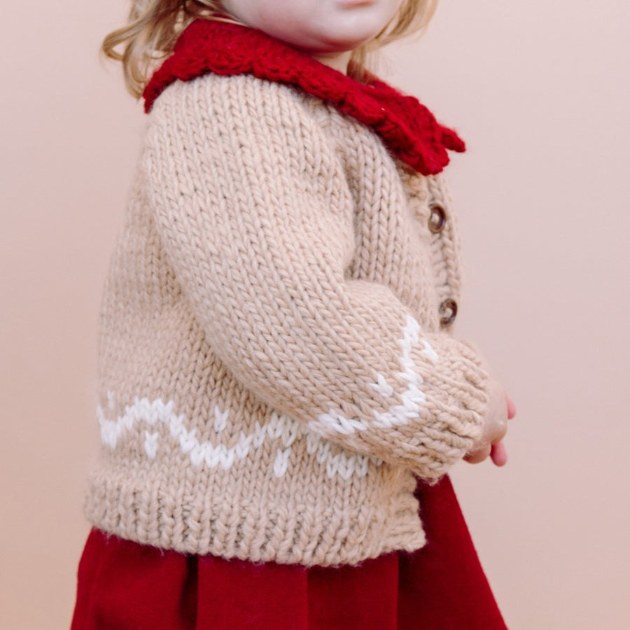 Gingerbread Cardigan - Kids and Baby Sweater-CARDIGANS & SWEATERS-The Blueberry Hill-Joannas Cuties