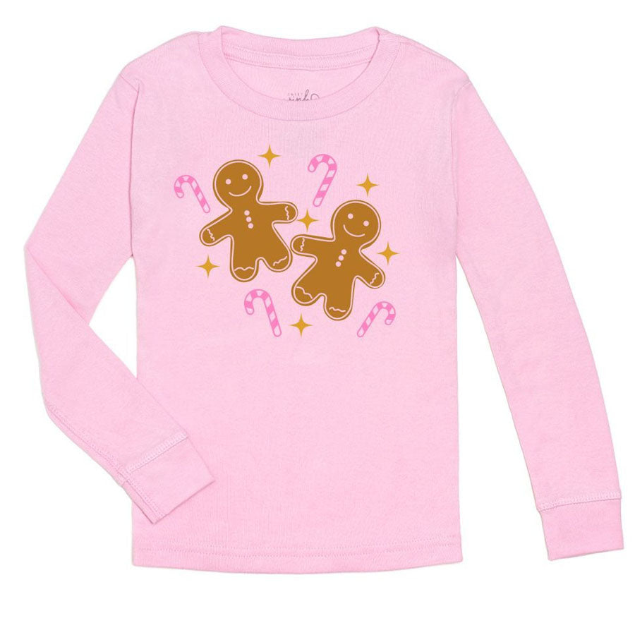 Gingerbread Christmas Long Sleeve Shirt-TOPS-Sweet Wink-Joannas Cuties