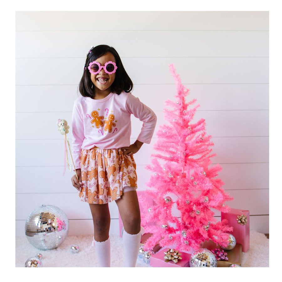 Gingerbread Christmas Tutu-DRESSES & SKIRTS-Sweet Wink-Joannas Cuties