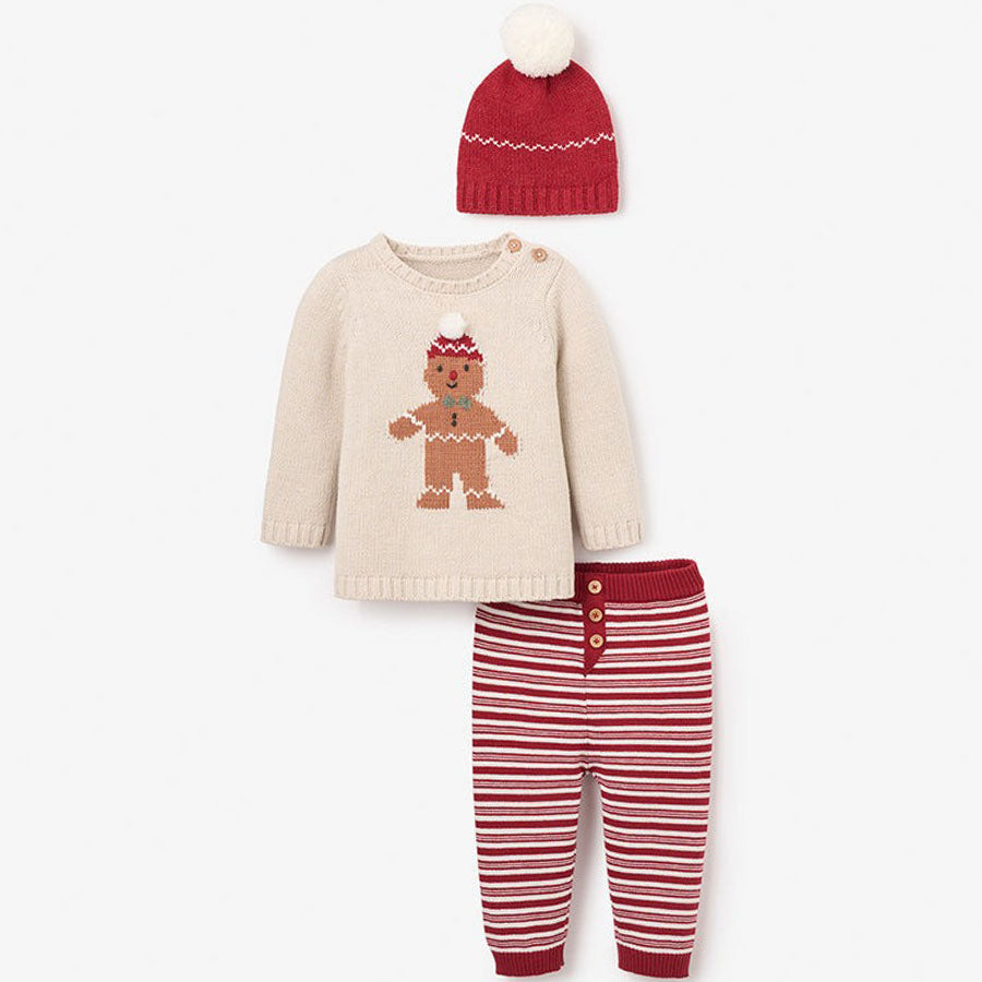 Gingerbread Holiday Pullover Set-OUTFITS-Elegant Baby-Joannas Cuties