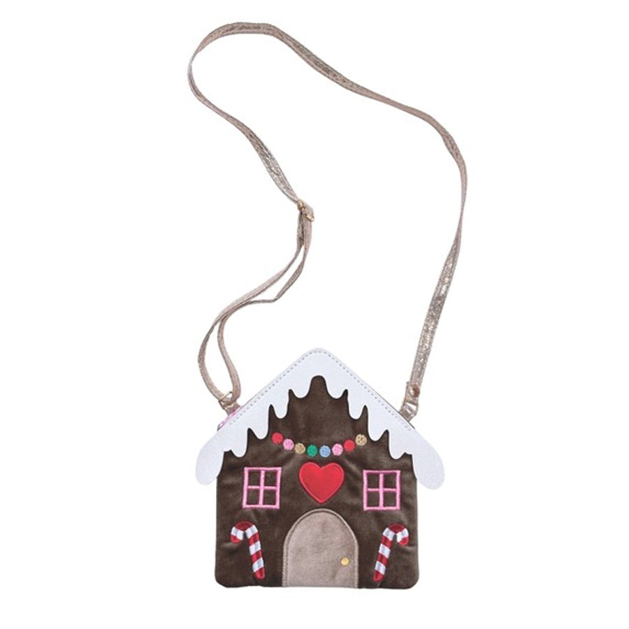 Gingerbread House Bag-BACKPACKS, PURSES & LUNCHBOXES-Rockahula Kids-Joannas Cuties