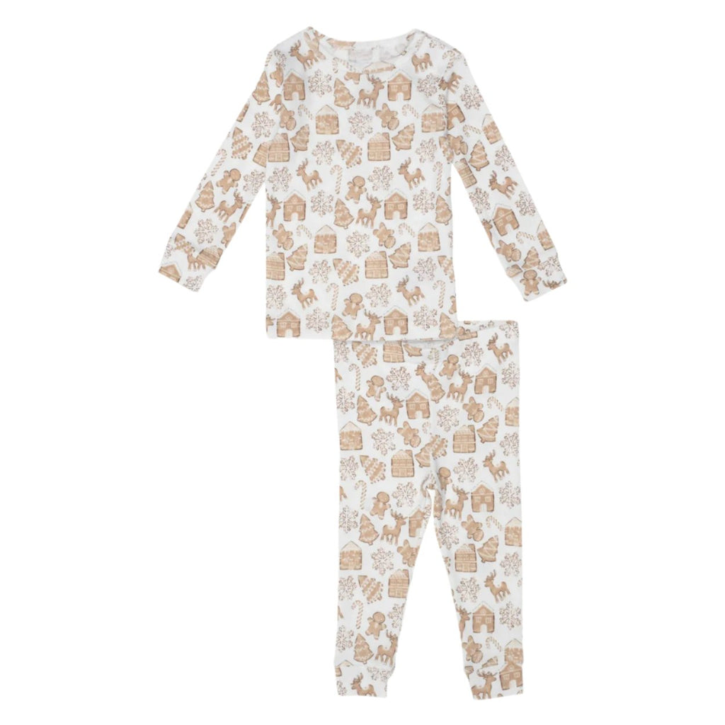 Gingerbread Lane Organic Cotton Magnetic No Drama Pajama Toddler Long Sleeve Set