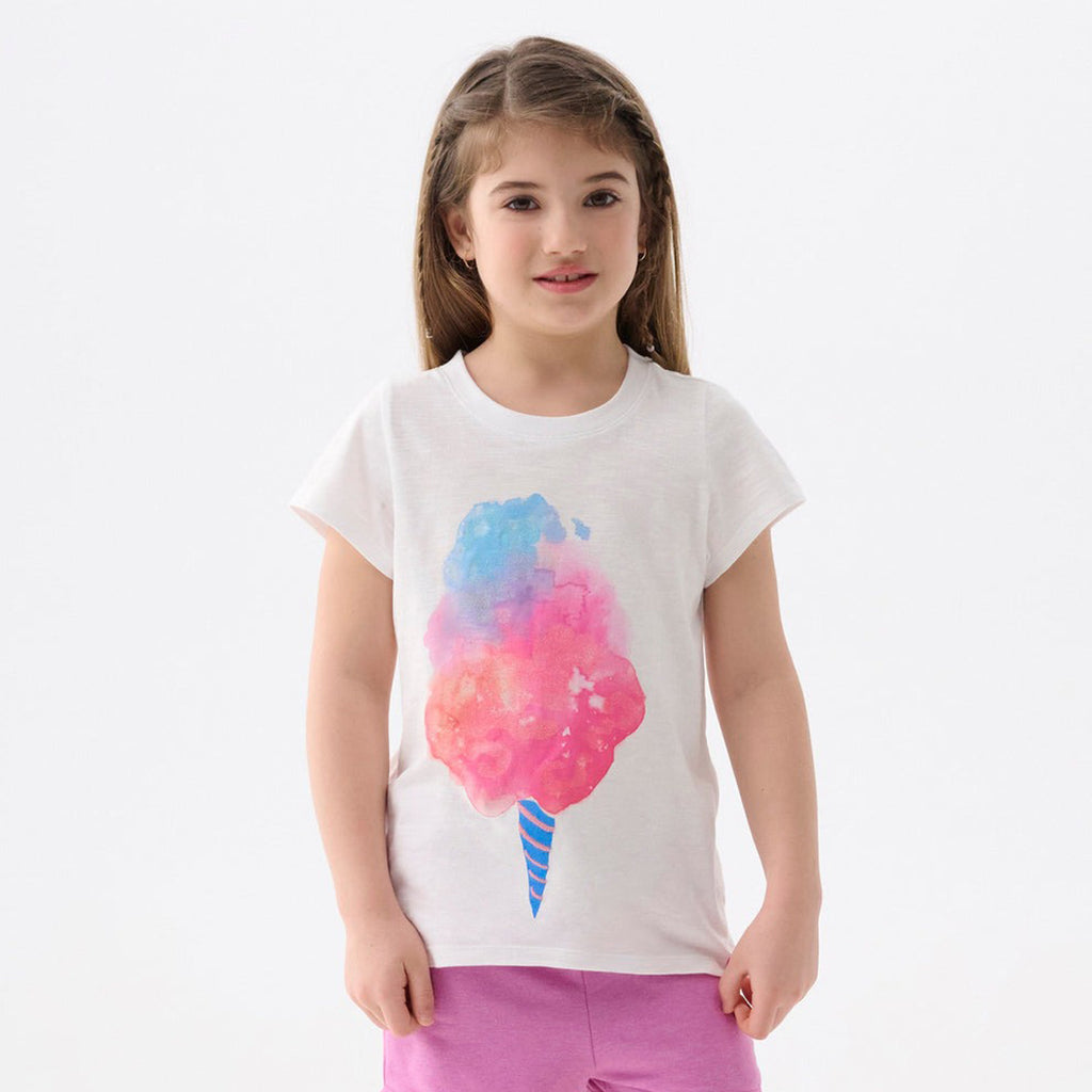 Girls Cotton Candy Graphic Tee