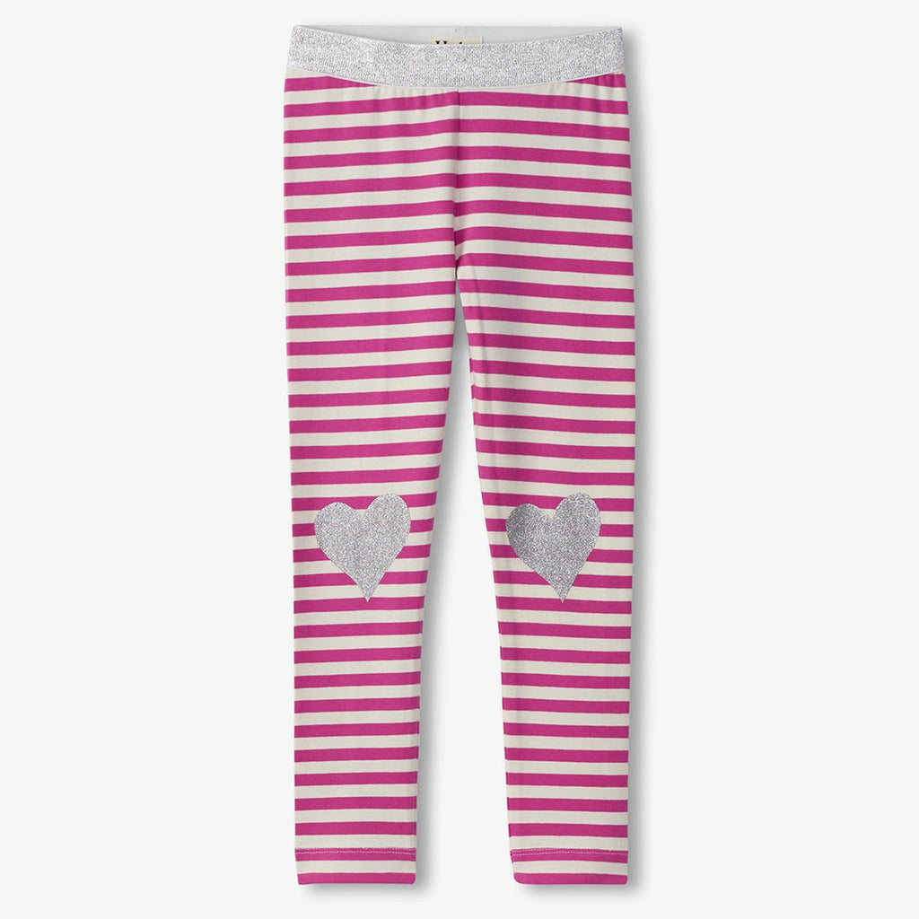 Girls Fun Hearts Waist Leggings