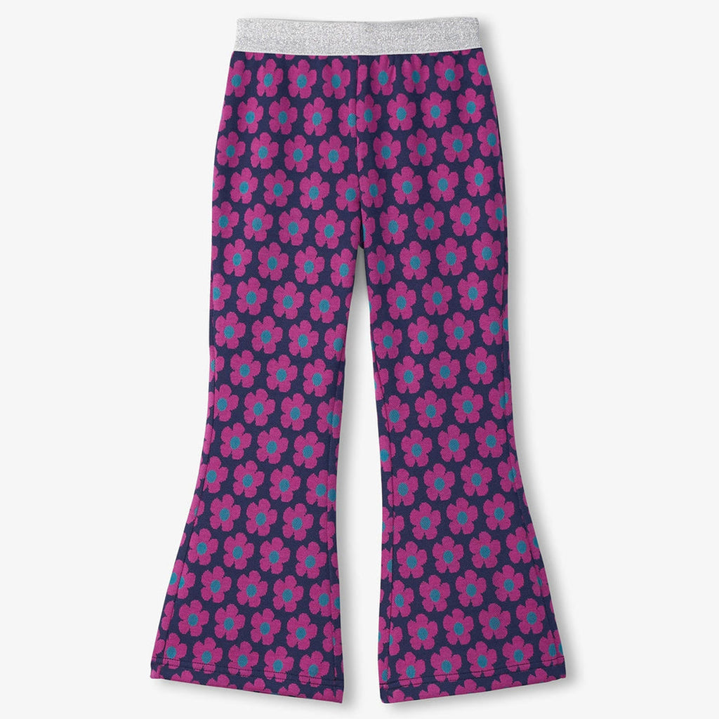 Girls Mini Flower Fun Waist Flare Pants