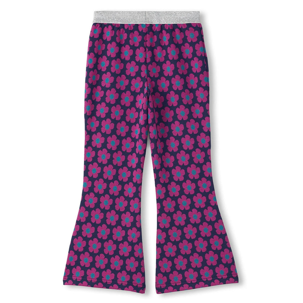 Girls Mini Flower Fun Waist Flare Pants