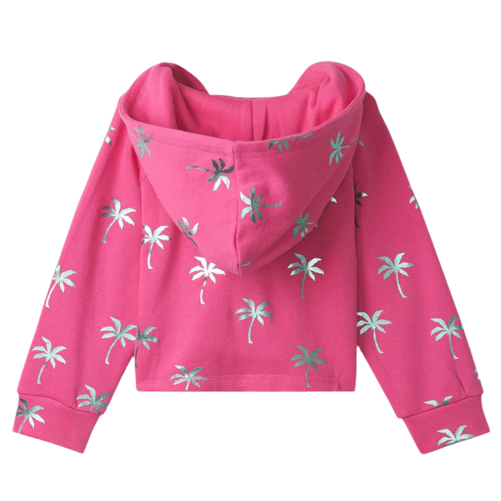 Girls Palm Trees Raglan Hoodie