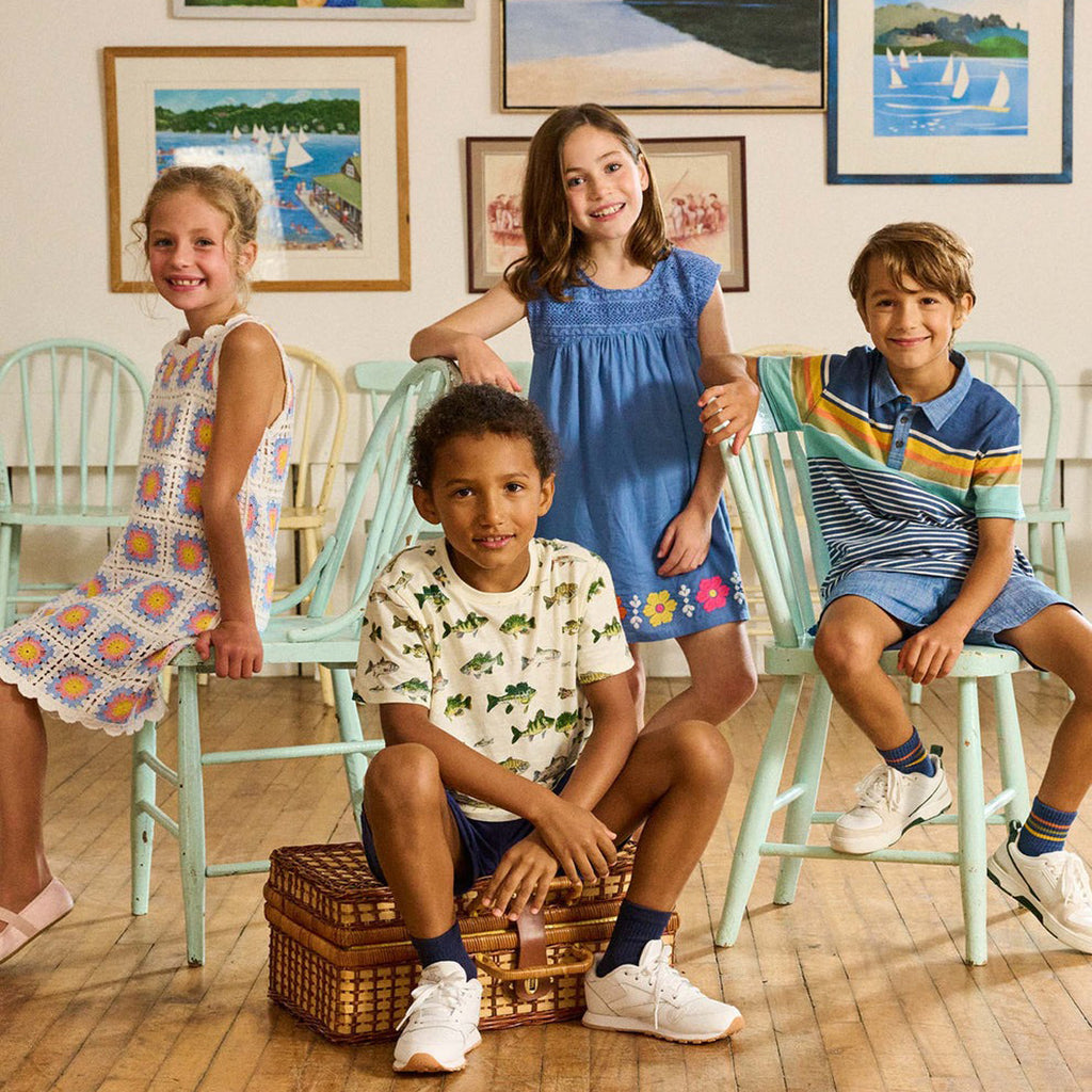 Boys Indigo Woven Shorts