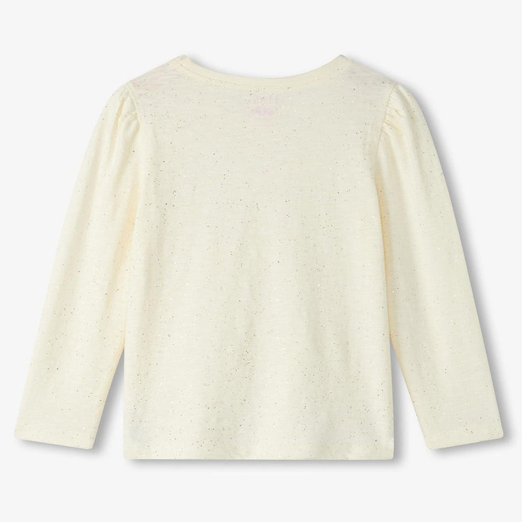 Girls Silver Hot Melt Long Sleeve Graphic Tee