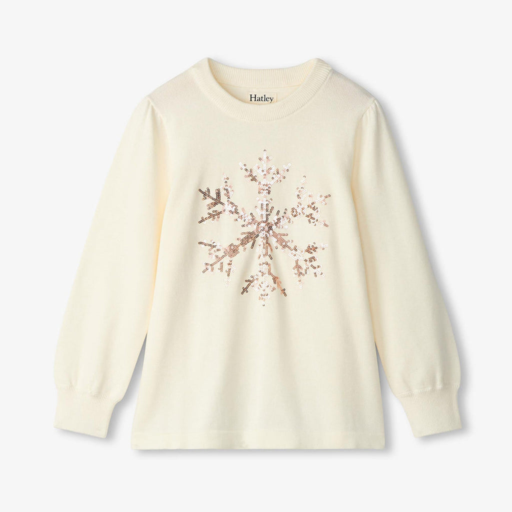 Girls Snowflake Pullover Sweater